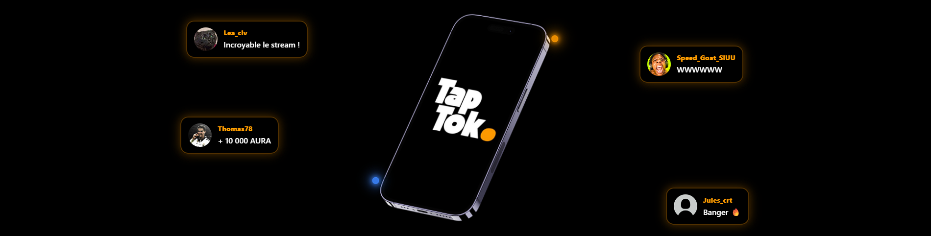 Aperçu du site TapTok